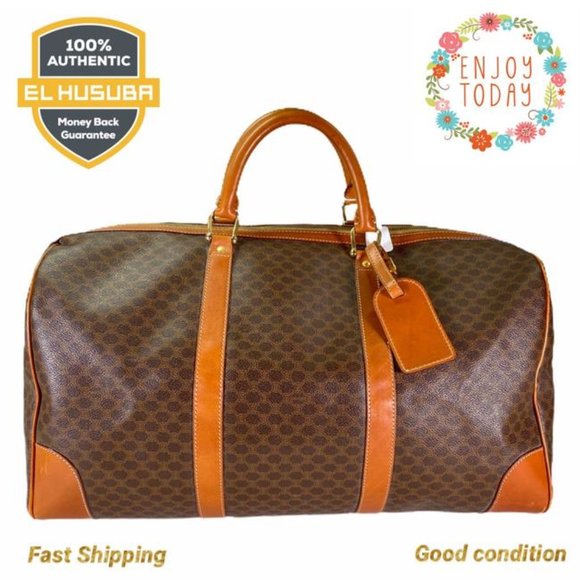 Celine Handbags - 🌻💯Celine Travel Bag Brown Macadam PVC